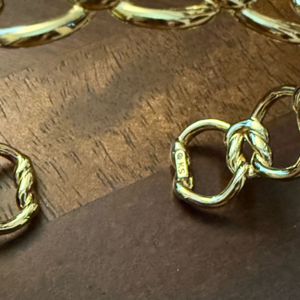 Kendra Scott Fallyn Chain Link Cuff Bracelet in gold tone - Picture 3 of 3